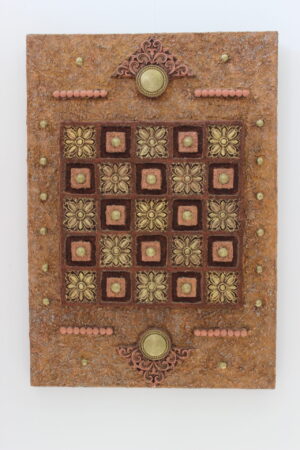PANEL DE PARED DECORADO CON FLORES ESTILO COLONIAL